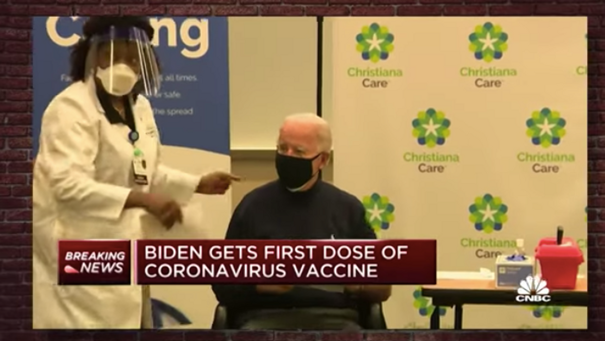 Did Joe Biden forget that he was vaccinated before he took office?