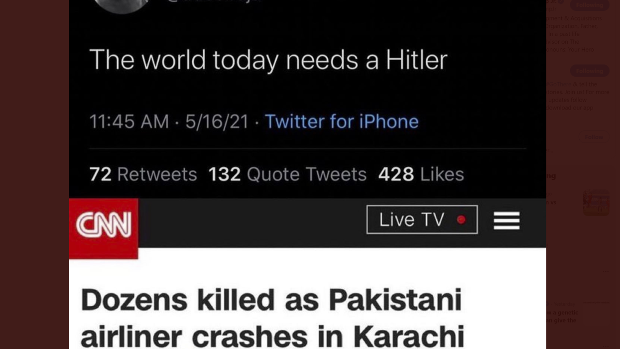 Longtime CNN contributor tweets, 'The world today needs a Hitler'; has history of anti-Semitism