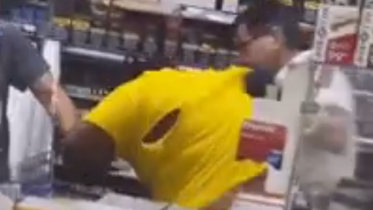VIDEO: Armed Asian store employees turn the tables on attacker in Dallas