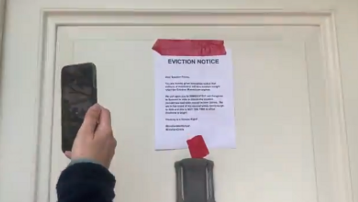 Progressives attack 'Democrats on vacation' for failed eviction moratorium vote; activists stage protest at Nancy Pelosi's house to serve 'eviction notice'