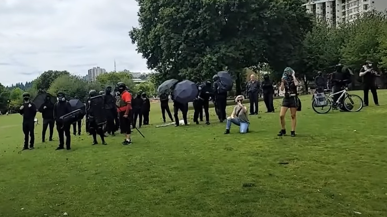 VIDEO: Antifa attacks families at Christian prayer event in Portland park