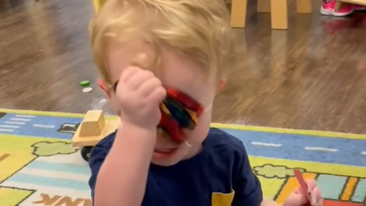 Viral video of crying toddler forced to wear mask at daycare sparks massive backlash: 'This is child abuse'