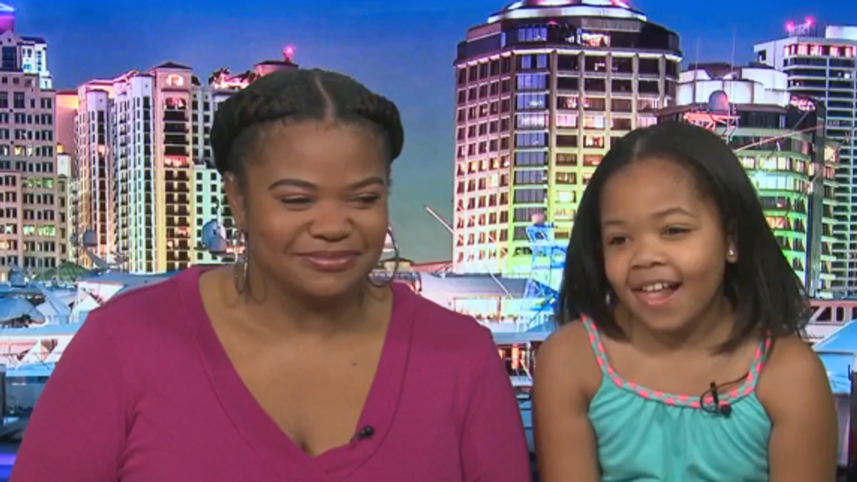 Video shows brave 9-year-old girl fight thug robbing her mother: 'I fought back. I had to save my mom.'