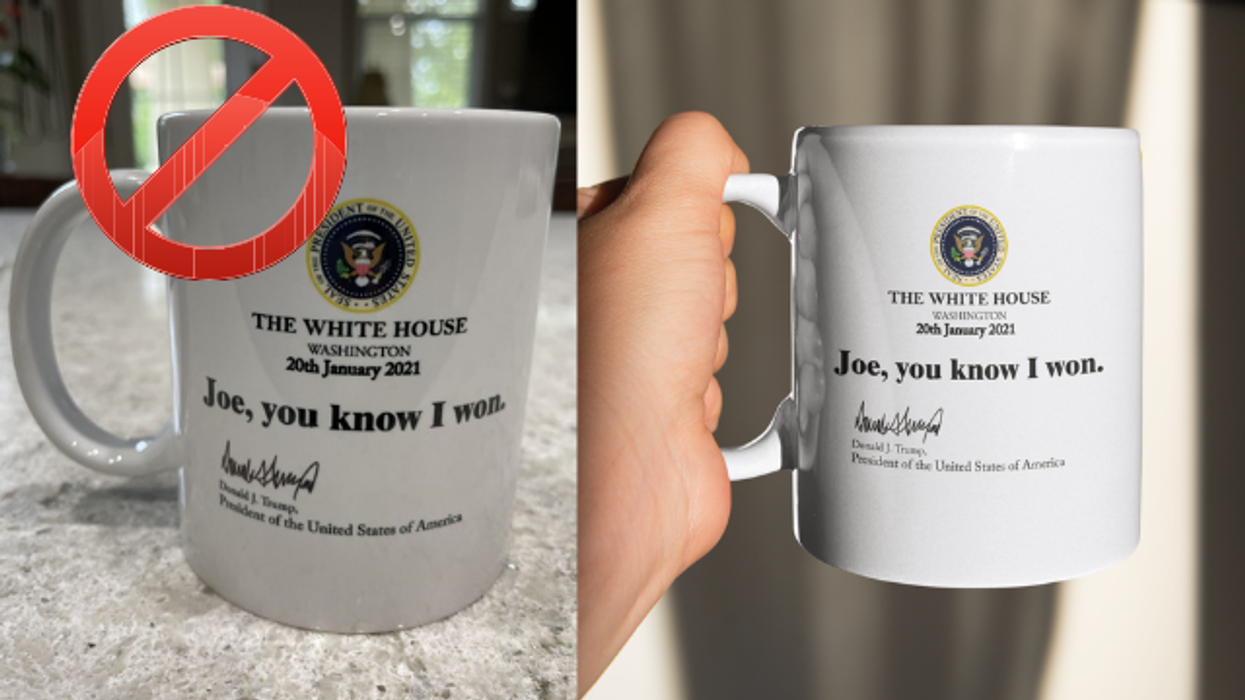 Threats to ban site selling innocent "Joe You Know I Won" mugs