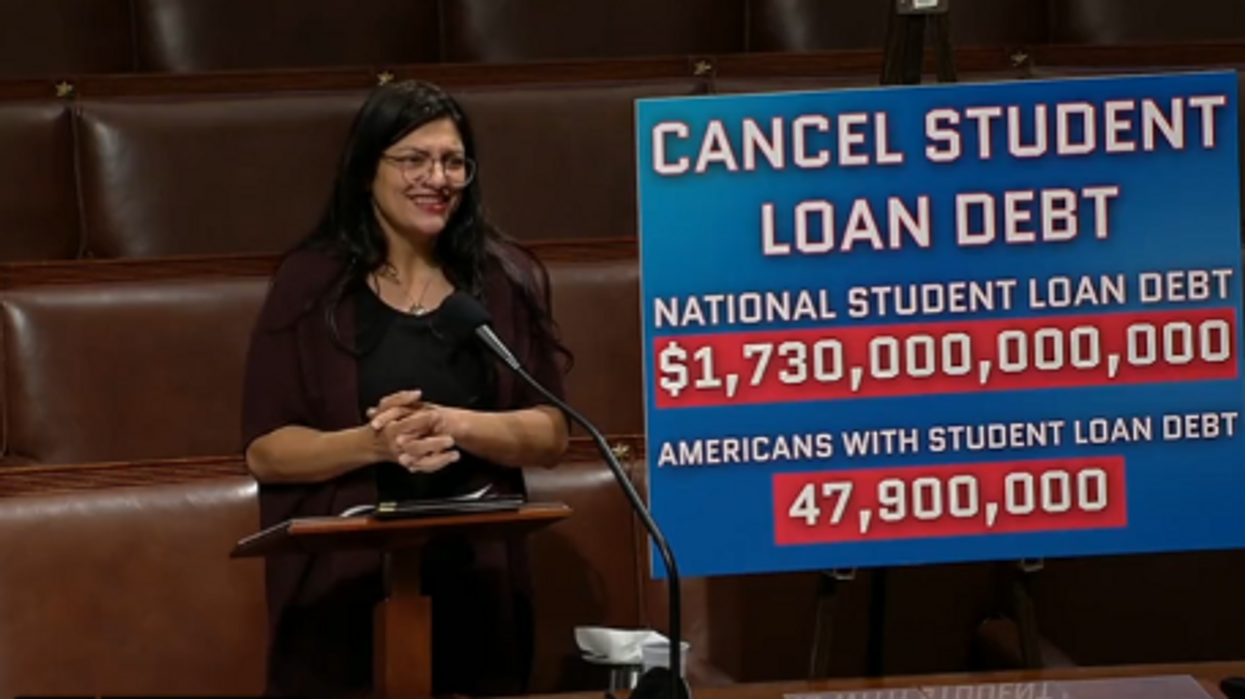 Rep. Rashida Tlaib urges Biden to cancel student loan debt but gets called out for glaring issues with her argument: 'Your debts are your responsibility'