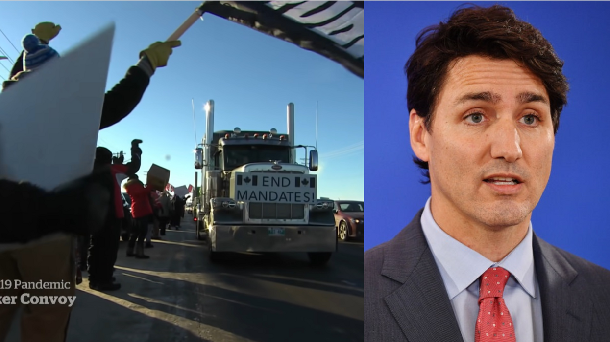 As MASSIVE truck convoy against vax mandates approaches, Trudeau goes into self-isolation due to COVID exposure