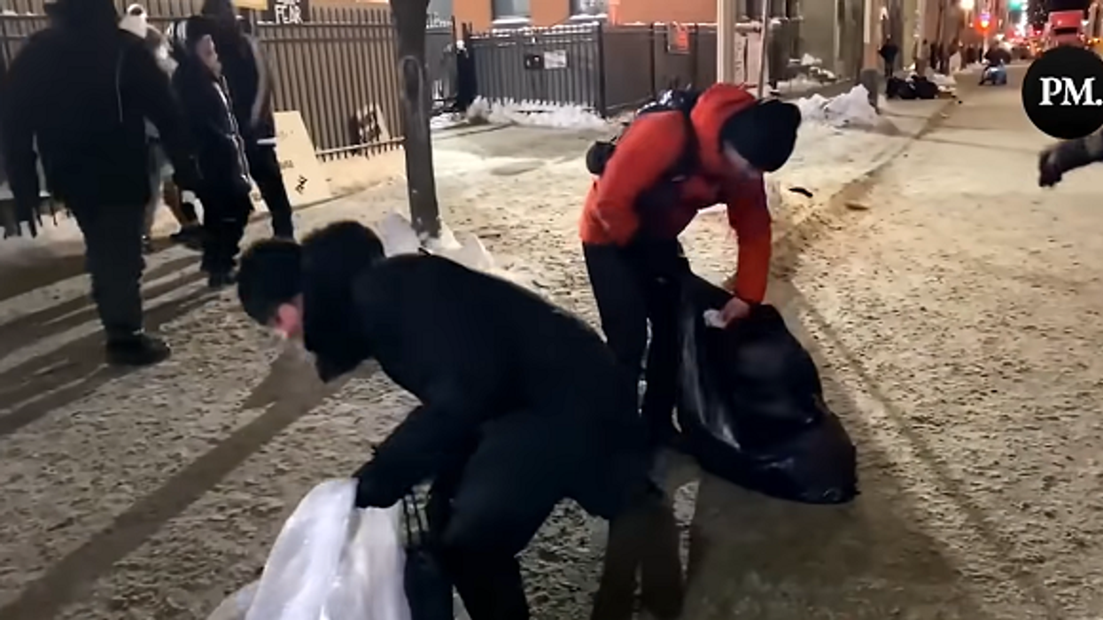 Caught on tape: SHOCKING video reveals what Trudeau's 'hateful' and 'violent' protesters are really doing