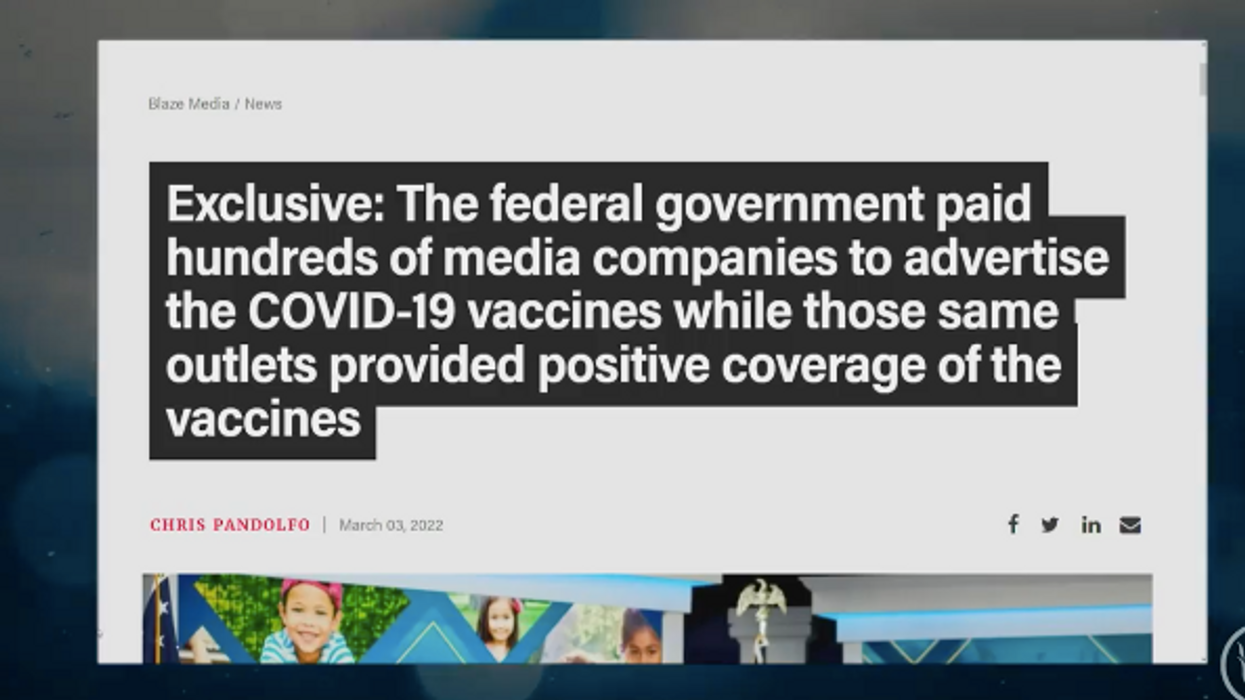 BOMBSHELL: Government BRIBED 'conservative' media to push the vaccine