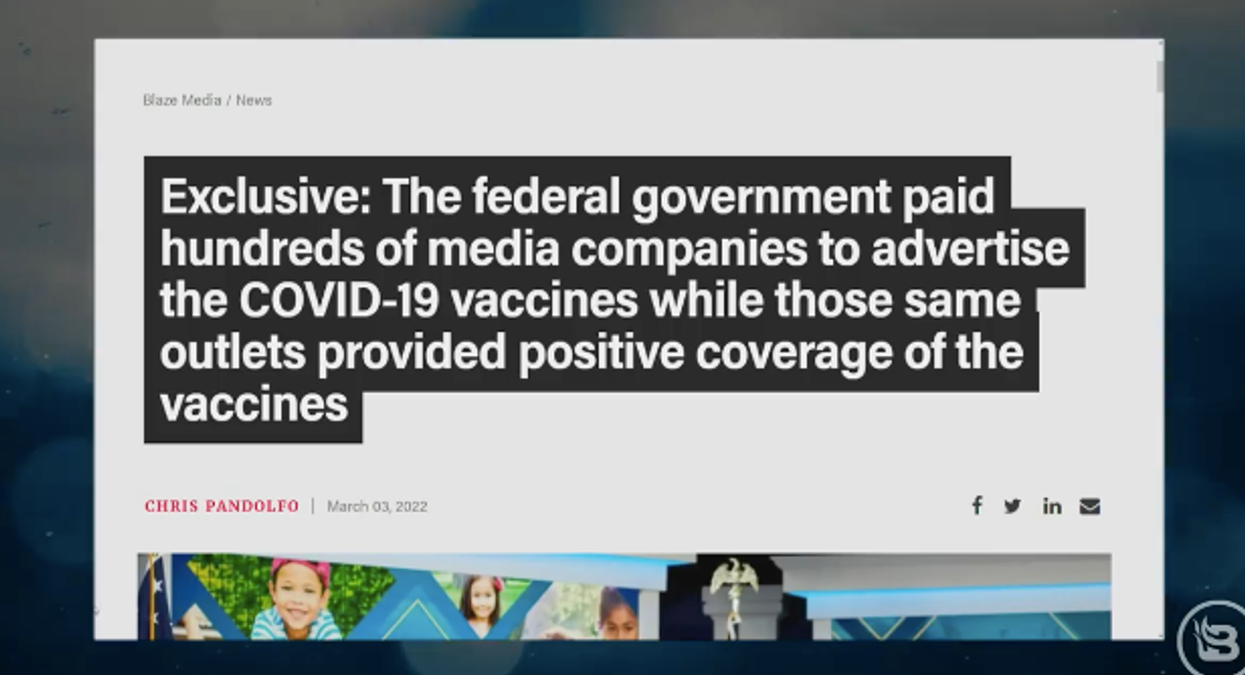 BOMBSHELL: Government BRIBED 'conservative' media to push the vaccine