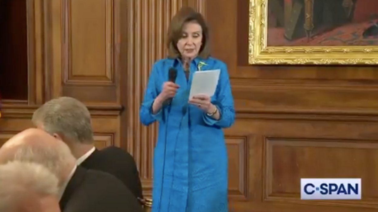 Pelosi embarrasses herself, reads cringe St Patrick’s Day poem by Bono