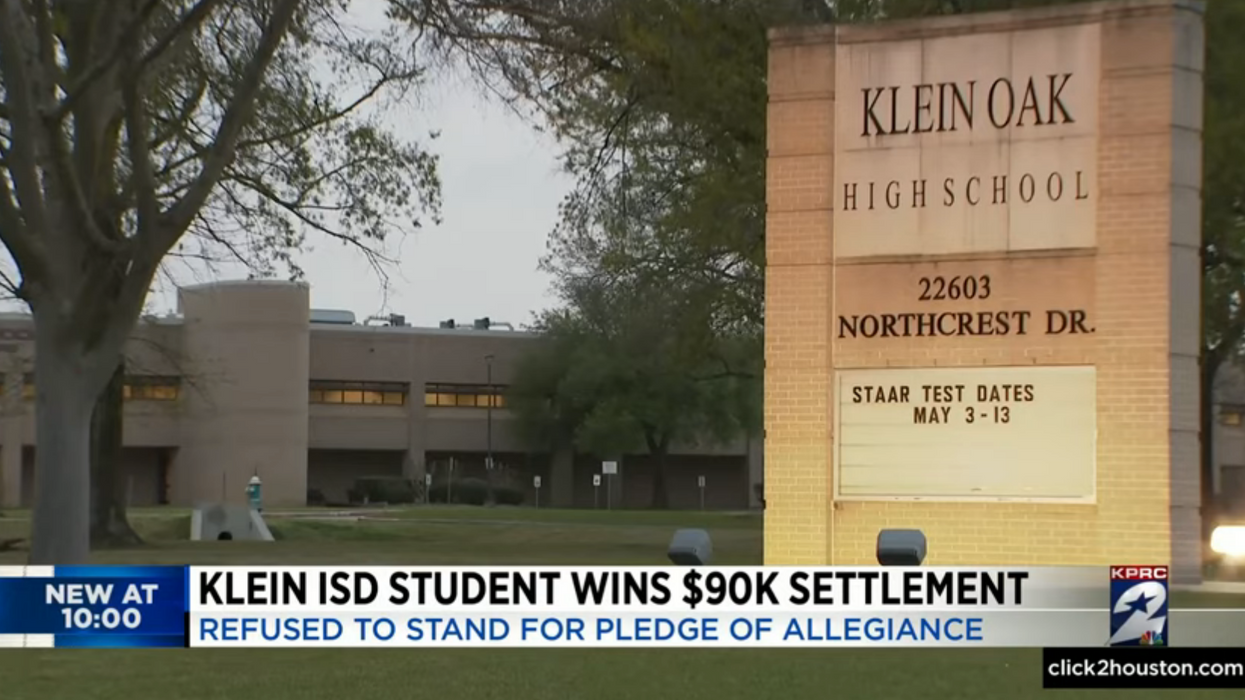 Nonreligious student wins $90k settlement after teacher made her write out the Pledge of Allegiance