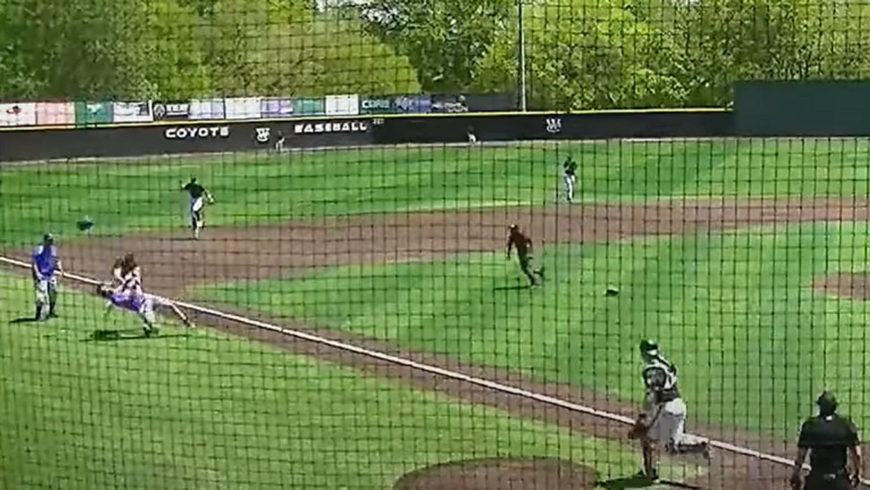 Video: Junior college baseball pitcher no longer on the team after brutally leveling baserunner who hit home run