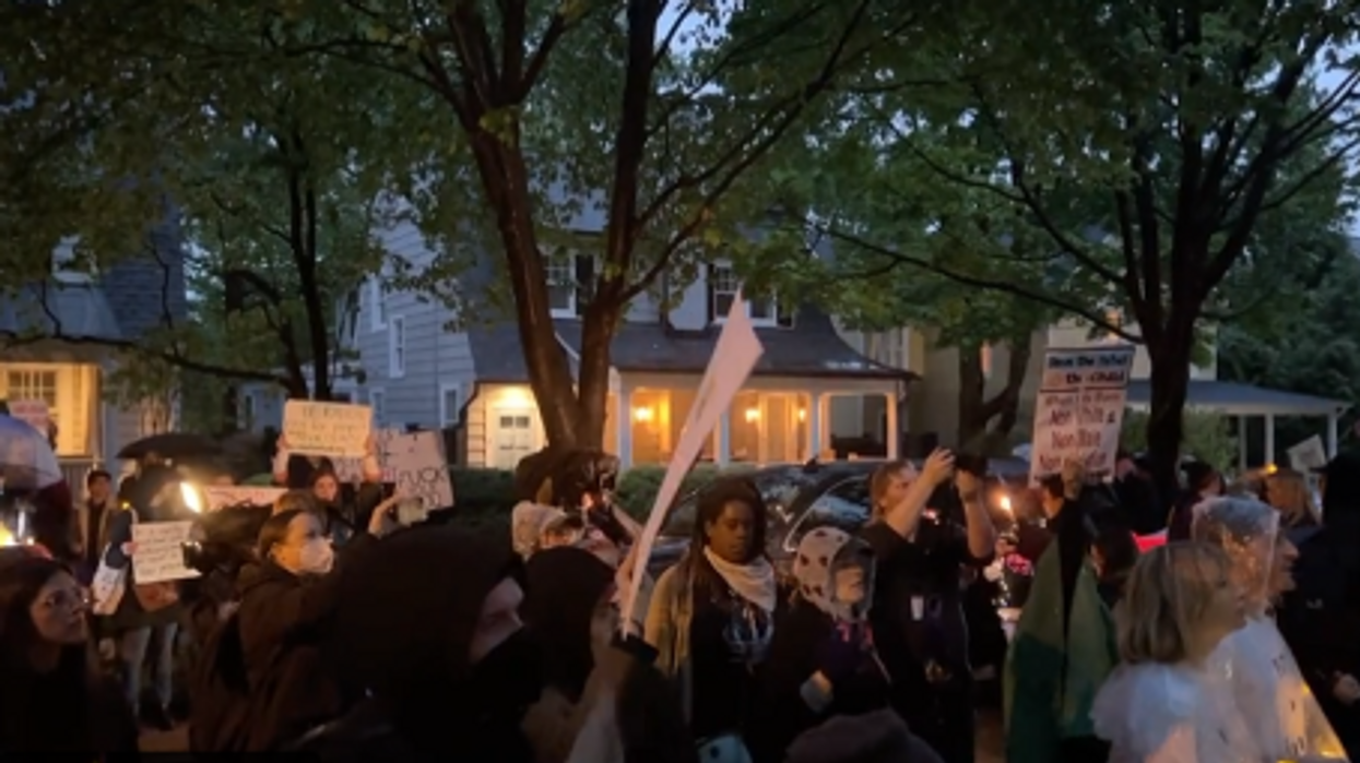 'The time for civility is over': Angry pro-abortion activists stage protests outside homes of Supreme Court justices in 'vigil' for Roe v. Wade; more protests planned