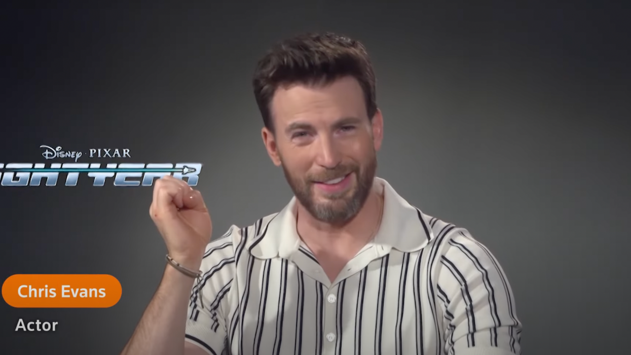 Actor Chris Evans calls those who object to diversity 'idiots' — the actor stars in Disney's animated movie 'Lightyear,' which includes a lesbian kiss
