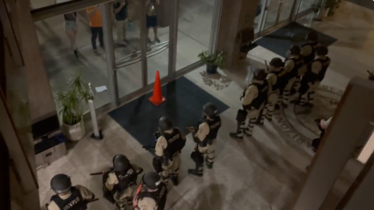 Video: Pro-abortion protesters try to storm Arizona state Capitol, lawmakers 'held hostage.' Kari Lake calls the event a 'real insurrection.'
