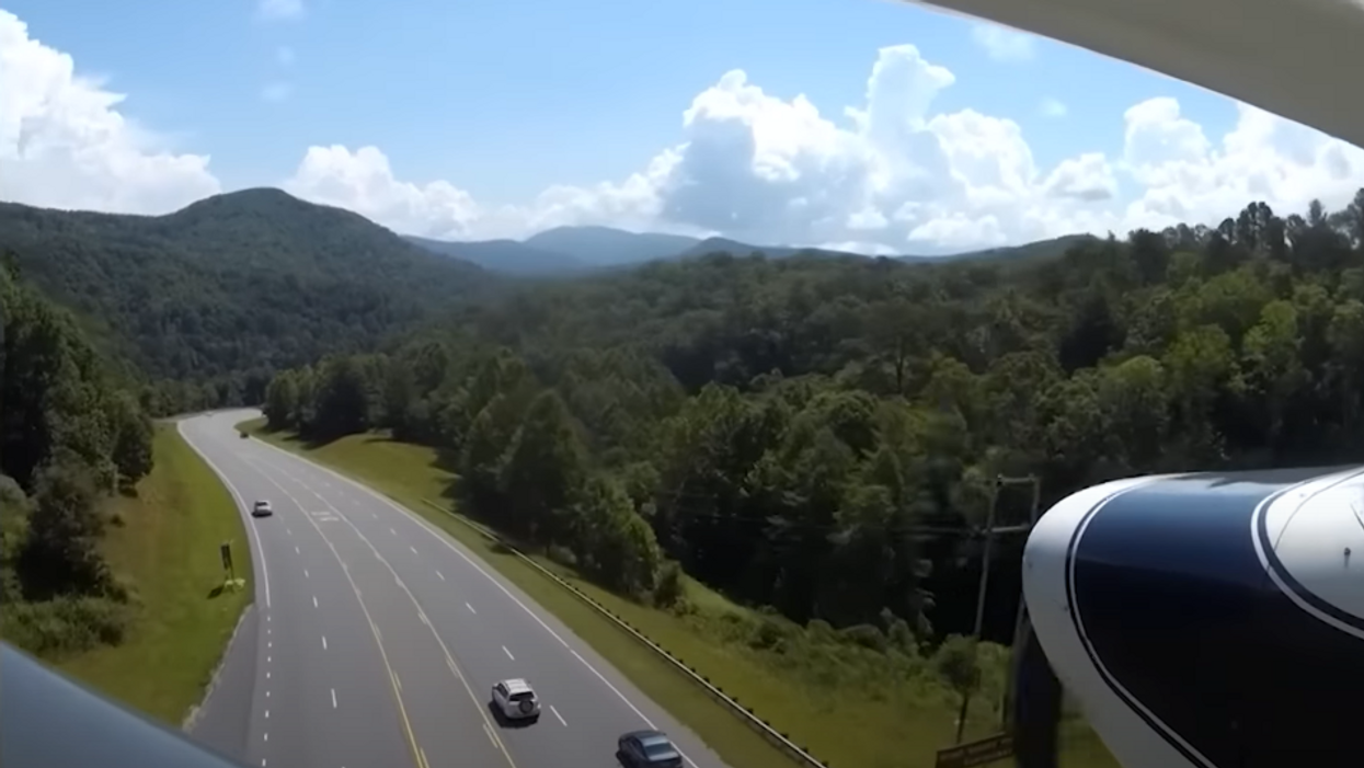 WATCH: Incredible viral video shows Marine veteran and novice pilot perfectly land plane on NC highway: 'There’s just nowhere to land'
