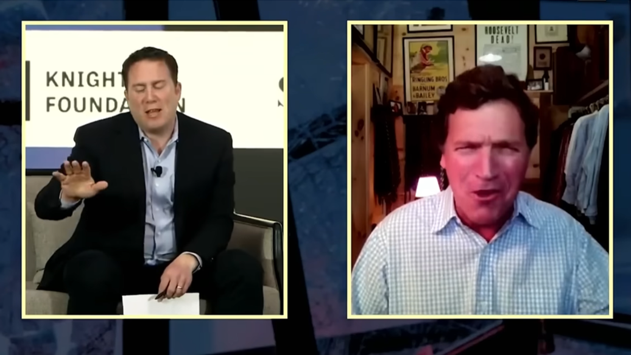 Ex-NYT columnist decides to call Tucker Carlson a racist to his face — INSTANTLY regrets it