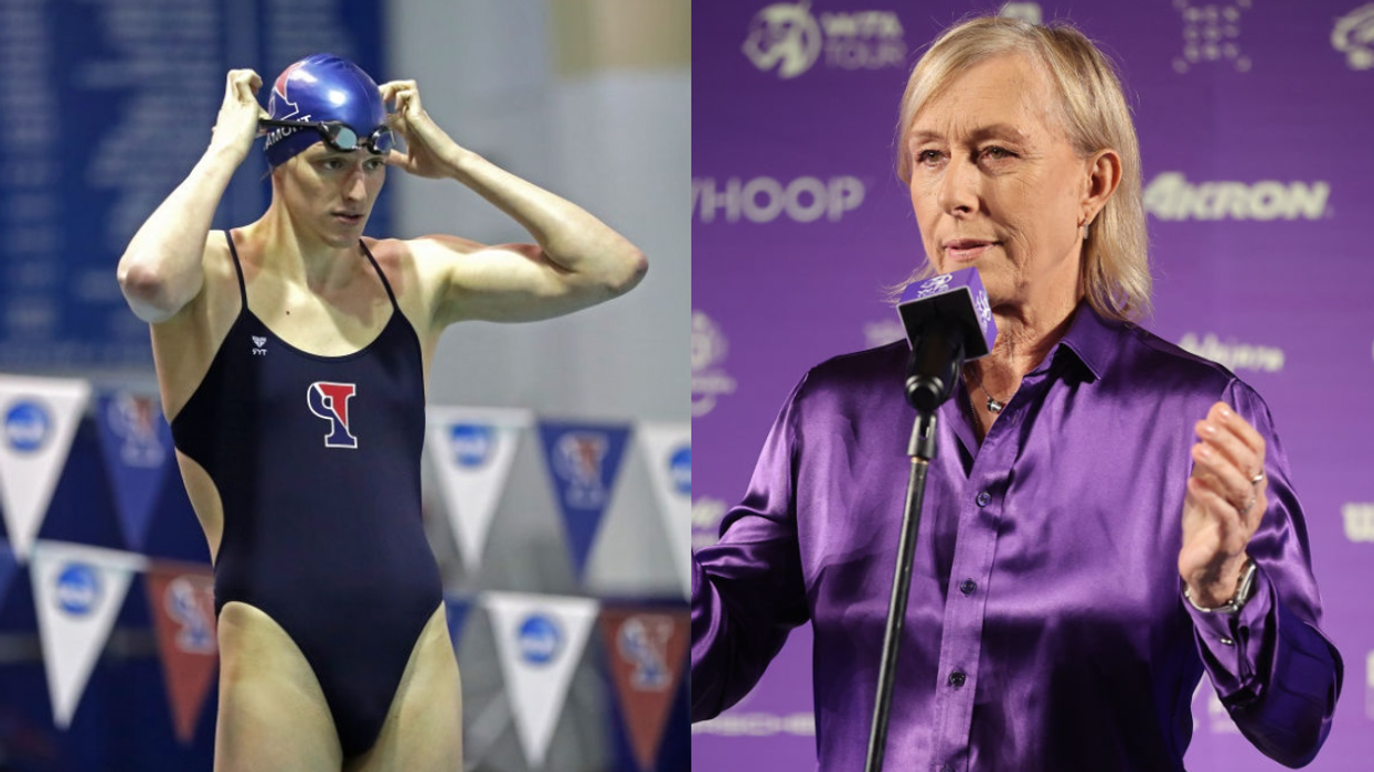 Tennis legend Martina Navratilova says what we're all thinking about trans swimmer Lia Thomas' 'Woman of the Year' nomination