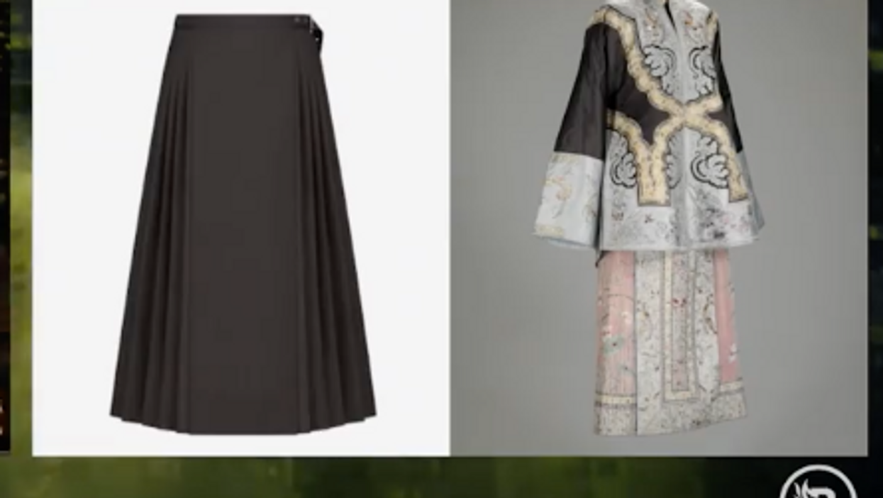 Outraged Chinese students say 'racist' Christian Dior skirt is a rip-off of the '​Horse Face Skirt'