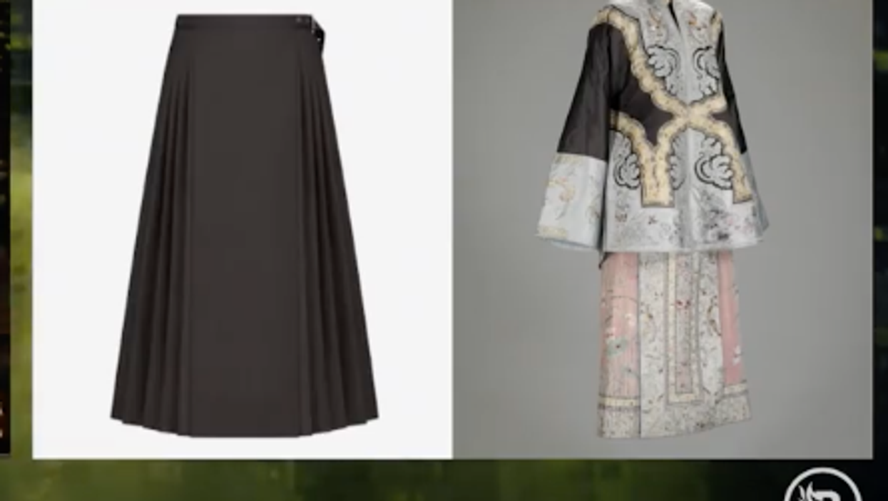 Outraged Chinese students say 'racist' Christian Dior skirt is a rip-off of the 'Horse Face Skirt'