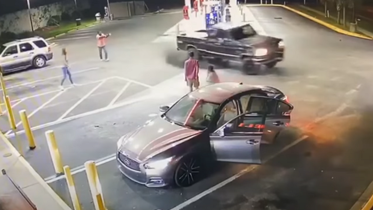 Watch: Florida man opens fire at gas station after fistfight, pickup truck speeds away from shooting