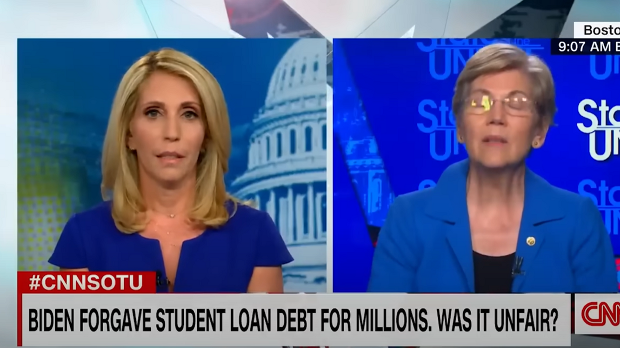 CNN's Dana Bash leaves Elizabeth Warren STAMMERING when she points out HUGE hole in loan forgiveness logic