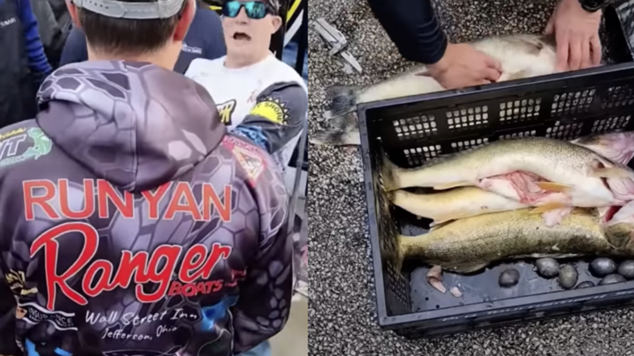 Watch professional fishermen get caught cheating to win high-stakes tournament, furious crowd wants to tear them apart: 'You should be in jail!'
