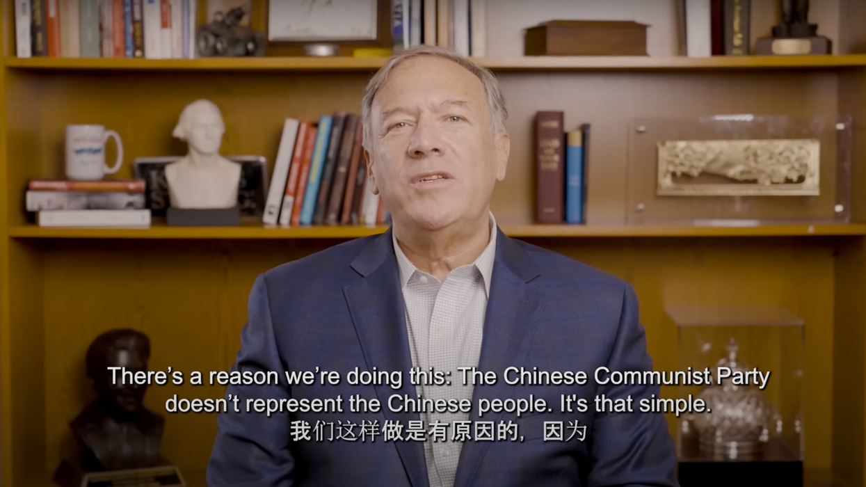 China complains about videos in which former Secretary of State Mike Pompeo calls out the Communist Chinese Party