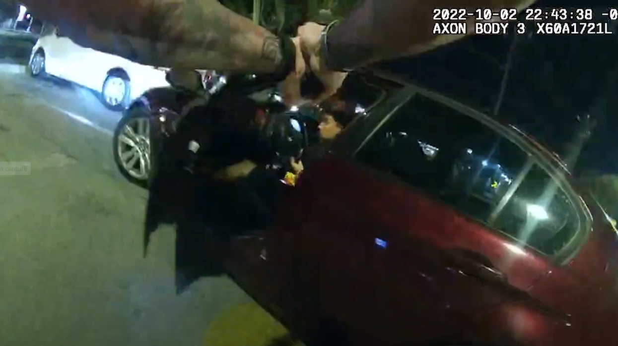 Alarming body cam video shows San Antonio police officer shooting teen eating McDonald's burger in fleeing car, cop has since been fired