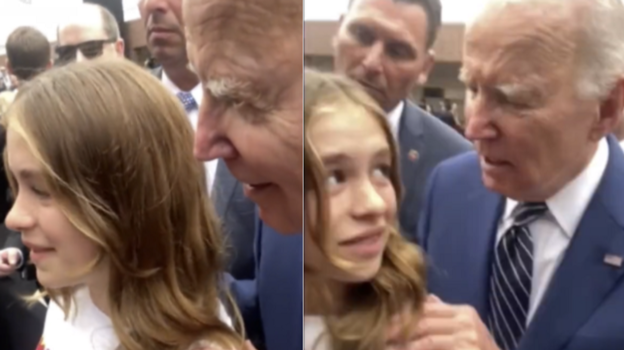 'This is inappropriate behavior': 'Creepy' Joe Biden caught on video touching girl, giving her dating advice