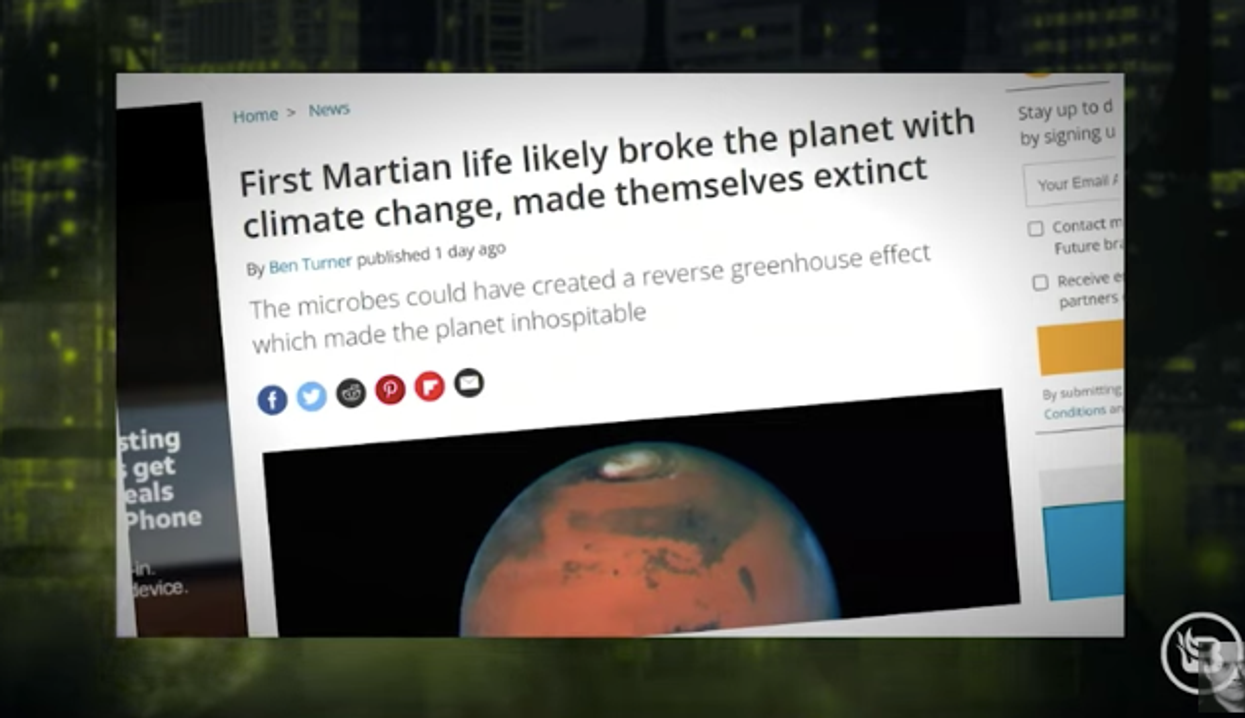 Scientists say the earliest life form on Mars 'probably' destroyed itself through climate change. Probably?