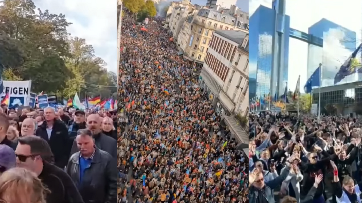Here's the REAL reason the US media won't tell you about these MASSIVE protests in Europe
