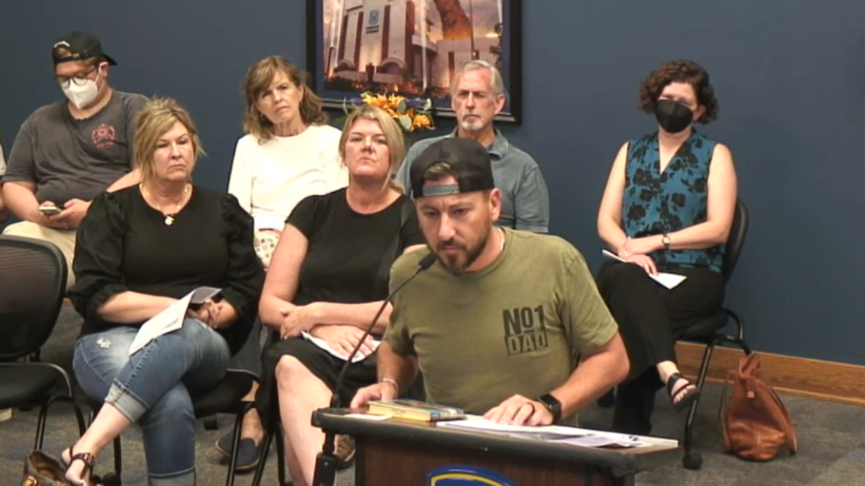 Dad STUNS school board when he reads aloud DISGUSTING books from school library