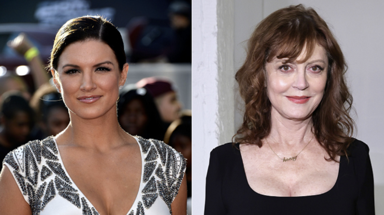 Gina Carano wonders why there's no backlash to Susan Sarandon's Holocaust post that is nearly identical to the one she shared that got her fired from Disney