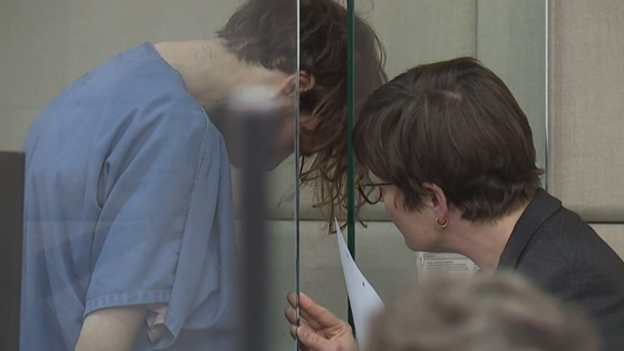 Man accused of biting off senior citizen's ear, chewing off face to the point the skull was exposed. Suspect believed victim was a robot sent to kill him.