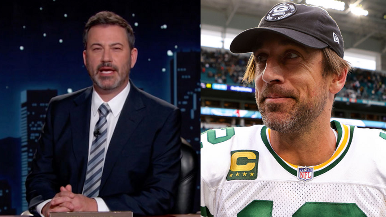 Jimmy Kimmel calls NFL star Aaron Rodgers 'tin foil hatter' for saying Epstein list may soon be released