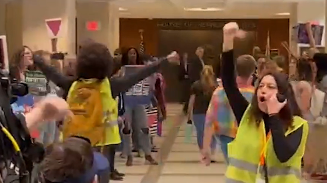 'Whose schools? Our schools!': Trans activists occupy yet another state Capitol