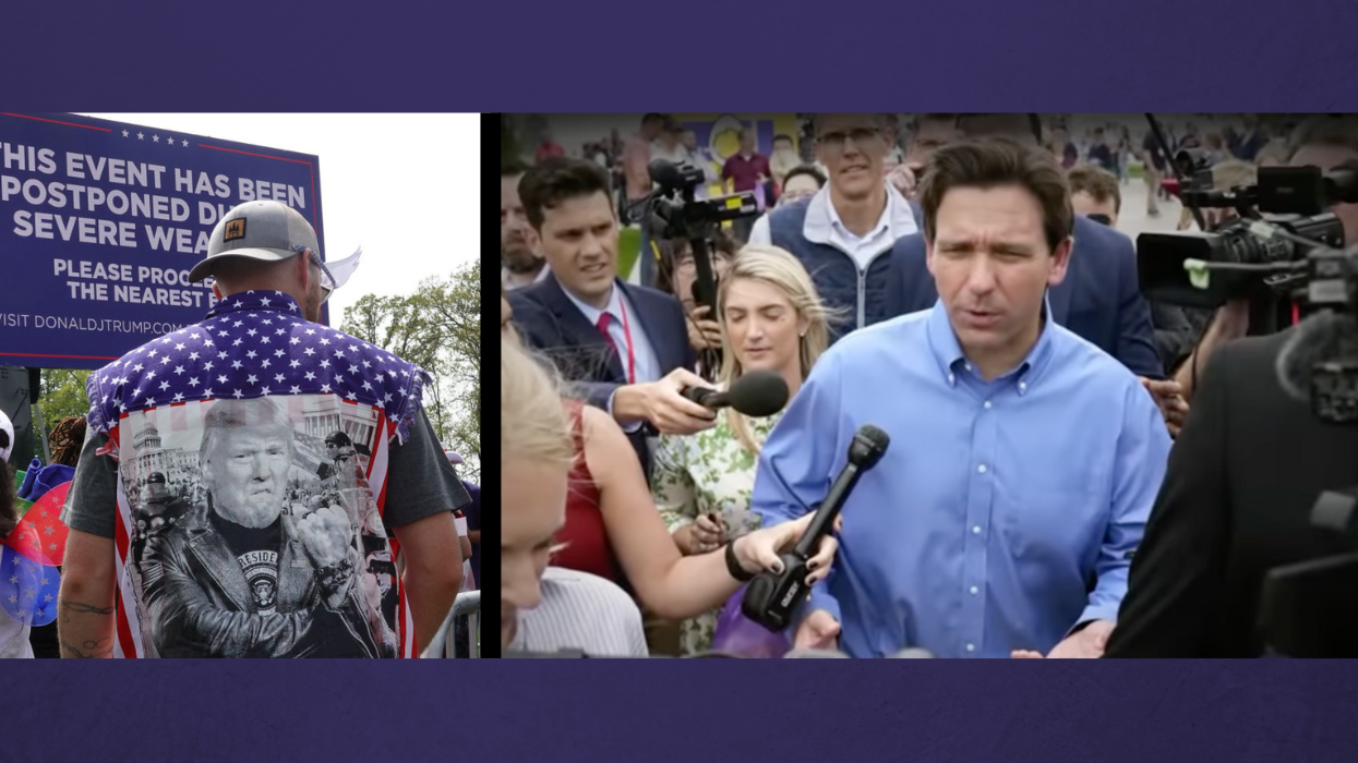 DeSantis rallies support in Iowa as Trump cancels Des Moines event over weather concerns