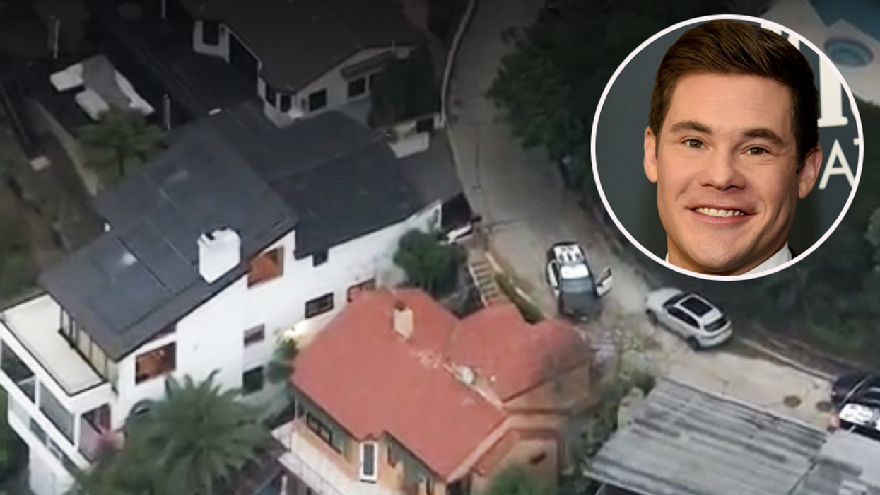 Millionaire's murder witnessed by actor Adam Devine as he saw 'crazy' poker night with 'old guys who ... f*** prostitutes' from his balcony in Hollywood Hills