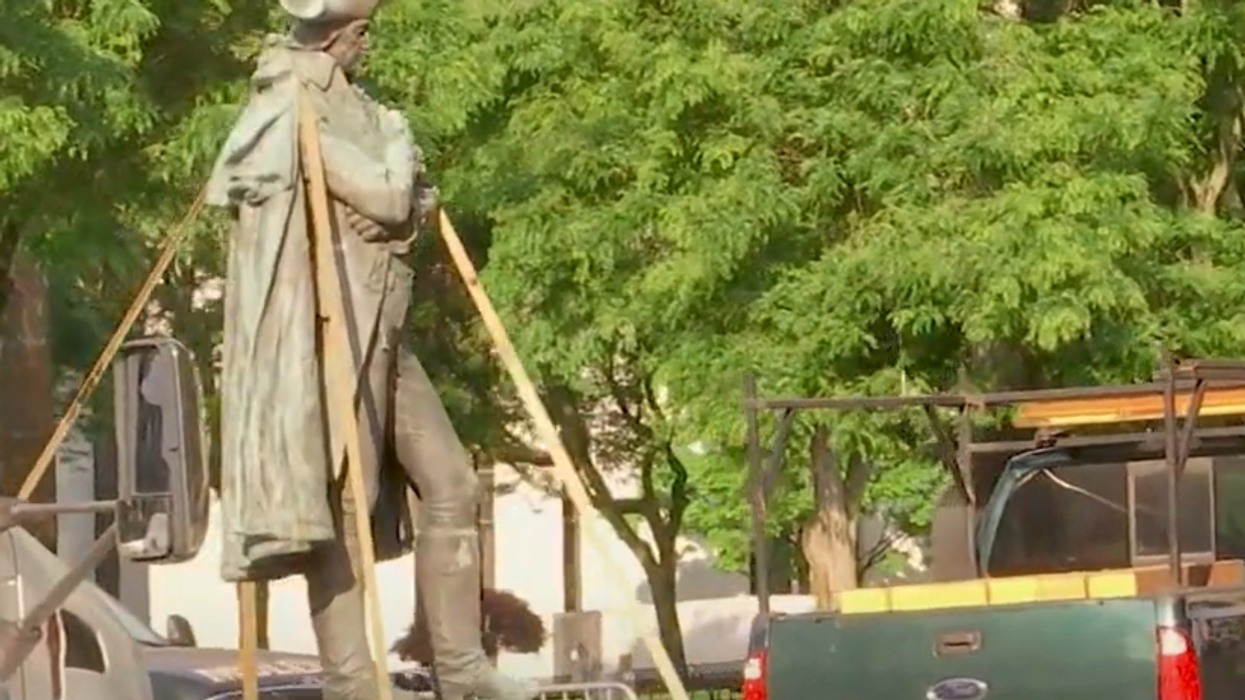 Statue honoring Revolutionary War hero removed after nearly a century