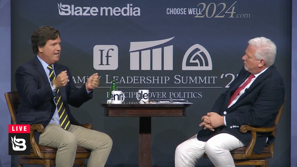 'The media are completely determined to suppress the truth': Tucker Carlson sits down for an interview with Glenn Beck