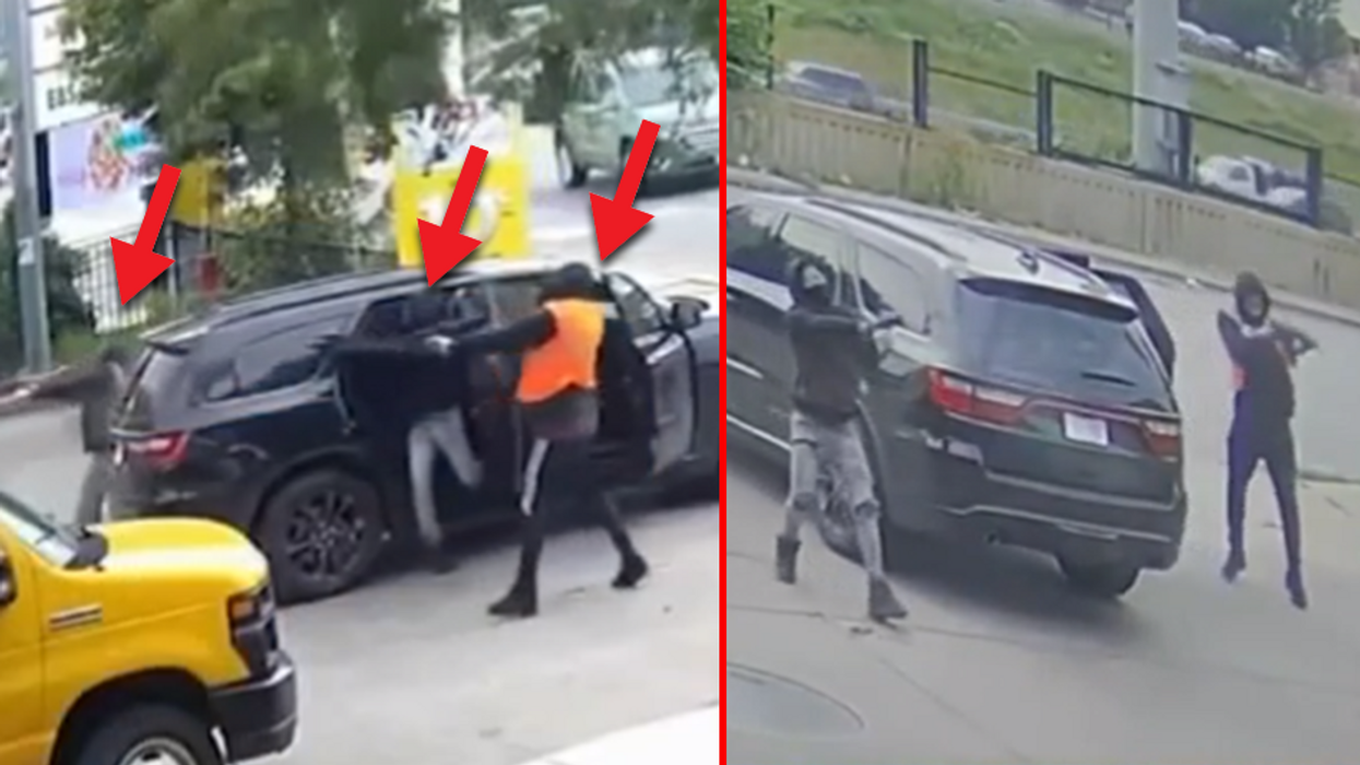 Mafia-style shooting at Chicago gas station caught on video as 3 suspects open fire in broad daylight