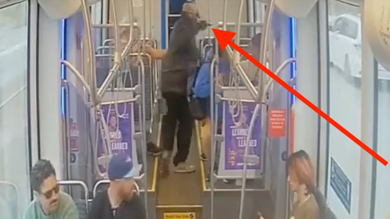 Knife-wielding thug who's a convicted felon allegedly stabs Asian man nearly 20 times on train in what prosecutor calls a 'random and incredibly violent' attack