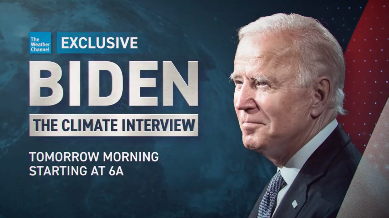 President Biden grants interview to the Weather Channel