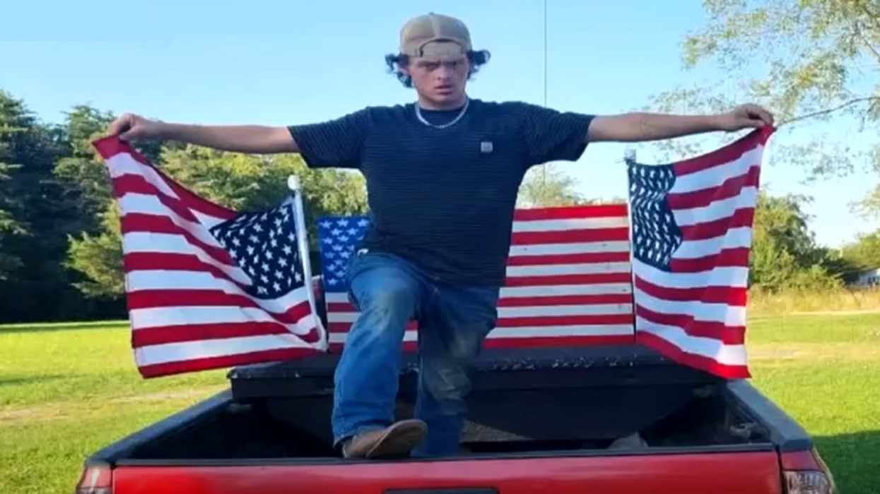 Parents pull son from classes after high school says he can't fly large American flags from his truck