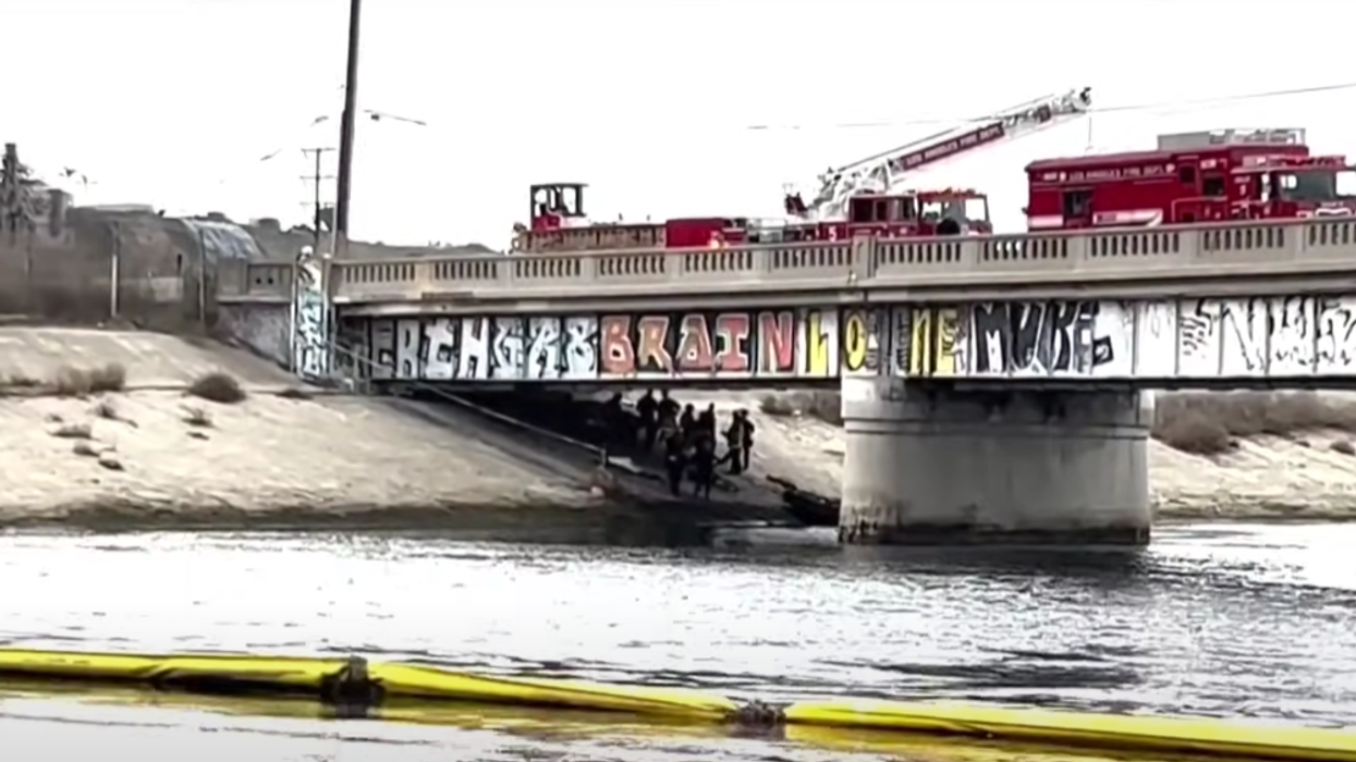 Human remains found in 'shed' built into pipes of bridge, Los Angeles officials say