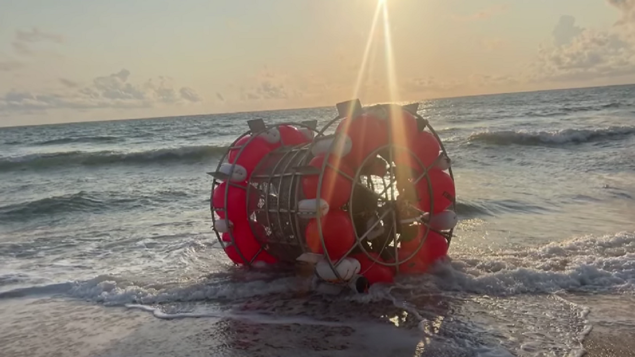 Florida man arrested after trying to travel across Atlantic in 'human-powered hamster wheel'