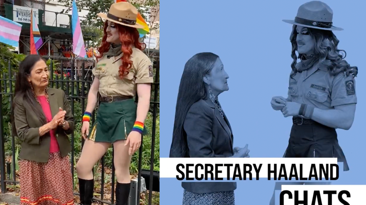 See it: Interior Sec. Deb Haaland shares video featuring drag queen Pattie Gonia