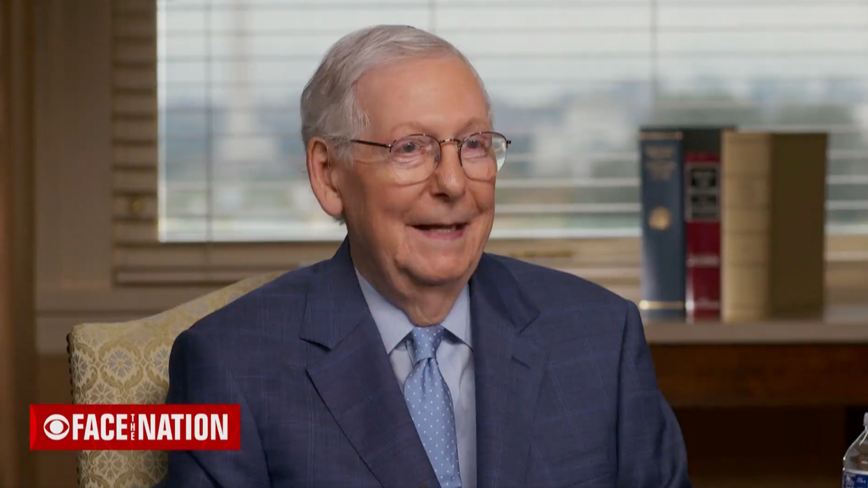 Asked about his health, McConnell says that he is 'fine'