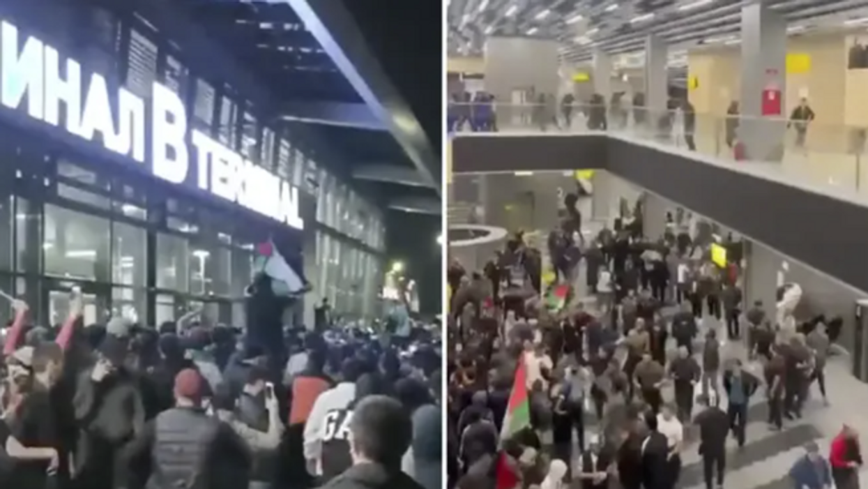 Chilling video shows Russians storming airport to reportedly hunt down Jews arriving from Israel